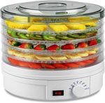 Electric Food Dehydrator 245W with 5 Trays, Adjustable 35–70°C for Healthy Snack
