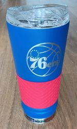 PHILADELPHIA 76ERS Official NBA 24oz StainlessSteel Vacuum Insulated Travel Mug 