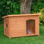 72cm x 1.04m Medium Outdoor Garden Cosy Wooden Dog House Kennel with Window