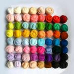 36 Colors  Wool Felt Needles Tools Set Needle Felting Mat Starter DIY Kits