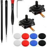 PAIRIER 2 Pcs Joystick Replacement Kit for Oculus Quest/Meta Quest 2 Black