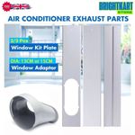 Portable Air Conditioner Window Kit Adjustable Slide Plate Exhaust Hose Adapter
