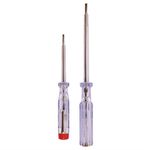 2PC ELECTRICAL MAINS VOLTAGE TESTER ELECTRICIANS INSULATED  SCREWDRIVER AMTECH