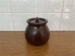Antique Wooden Tobacco Jar