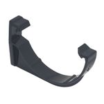 FLOPLAST 112mm Half Round Fascia Gutter Bracket - Black - Bag of 10