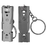 Steel High Decibels Boating Signaling Multifunction Survival Keychain Whistle