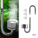 For Fish Tank Aquarium Co2 Diffuser Stainless Steel Atomizer U Shape Tube Kit