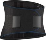 Back Support Belt Lumbar Lower Brace Pain Relief Waist Support Adjustable UK