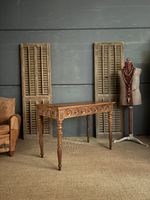 Gorgeous Antique Writing Desk / Carved Oak Writing Desk / Console / Table