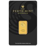 5 Gram 9999 Solid Gold Perth Mint Kangaroo Investor Ingot Bar Sealed Certified