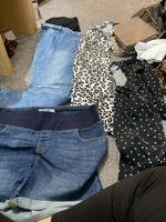 Maternity Bundle Size 12. Denim Shorts, Jeans, Dress, Top All Vgc