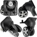 Luggage Wheels Replacement for Suitcase, Dual Spinner Wheels Parts