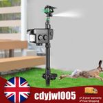 Solar Animal Water Spray Sprinkler Sensor Motion Activated Cat Deer Dog Driven