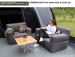 Outdoor Revolution Inflatable CAMPESE DUO Two Seat Sofa And Chair Set FUR0011