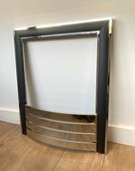 Fire Trim with Curved Fret Bars, Black & Chrome.