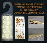 5 x KRITTER KILL DIAMOND CLOTHES PHEROMONE MOTH TRAPS and HOLDERS- USE By 02/27