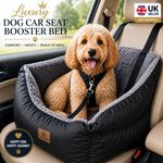 Luxury Medium Dog Car Seat Booster Bed Washable Travel Carrier Portable UK