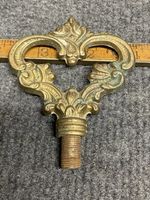 Antique Floor Lamp Or Ceiling Light Brass Finial Victorian Style