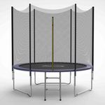 GALACTICA Trampoline Set 6FT Round Outdoor Safety Net Enclosure Ladder