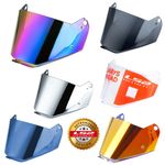 LS2 MX702 PIONEER II DARK IRIDIUM MIRRORED BLACK CLEAR REPLACEMENT VISORS