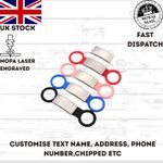 Personalised Dog Tag Engraved Name ID Tag Slide On Collar Tags for Pets Dog Cat