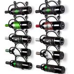 Wine Rack Iron Material Towel Wine Bottle Holder Wall Mounted Wine Display Shelf