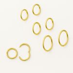 18ct Gold on Silver 925 hinged sleeper hoop earrings -6mm 8mm 10mm 12mm 16mm