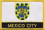 Mexico City Mexico Flag Embroidered Patch - Sew or Iron on
