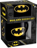 BATMAN MUG & SOCK SET Iconic Batman Logo Design Fan Gift