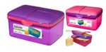 Sistema Quaddie 4 Compartment Lunch Box 2 Ltr BPA Free Office School Travel