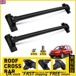 BLACK ROOF CROSS BARS TOP MOUNT LUGGAGE RACK SET FOR HONDA CRV (MK3) 2007-2011