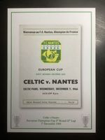 1966-67 Celtic v Nantes Champions Cup 2nd Round Programme PRINT