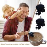 Novelty Coffee Stirrer Motor Boat - Boat Coffee Wind Up Outboard MiniStirrer 1PC