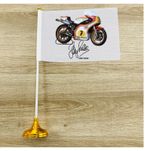 Barry Sheene Facsimile Signed Indoor Table Flag