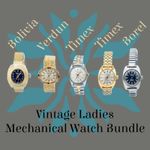 5 Vintage Ladies Mechanical Watches - Bolivia, Borel, Verdun, Timex