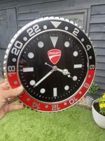 Ducati inspired wall clock 30cm round 