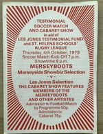 Rugby League Match Day Programme Les Jones Testimonial & St Helens Schools 1979