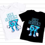 Kids Boys Girls Adults 67 Gamer T-Shirt Six Seven Numbers Day Birthday Tee Gift