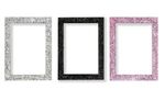 Modern Glitter Range Photo Frame Sparkling Glitter Effect Picture Photo Frame