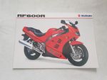 SUZUKI RF600R Motorcycle Sales Spec Leaflet c1993 #MBRF600-LEAF