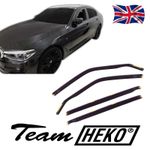 Wind Deflectors Fits Bmw 5 Series G30 2017-2023 4-Door 4-Pcs Set Tinted Heko