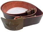 UNIFORM BELT CCCP Russian Soviet Iron Buckle Strong PVC Pleather Adjusts XL NEW
