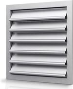 Gravity Grille Anodized Aluminium Gravity Shutter Louvre Grill Wall &Crawl Space