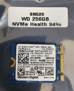 Western Digital PC SN520 256GB NVMe M.2 2230 PCIe Gen3 x2 SSD