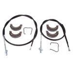 REAR + FRONT BRAKE CABLE LINE WIRE + SHOES FIT YAMAHA PW50