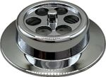 BATHGRID-CP Bath Overflow Grid Chrome Plated (70Mm Width)