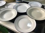 10 vintage enamel plates retro caming country kitchen