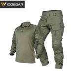 IDOGEAR Combat Uniforms Apparel Set Clothing Hunting Uniform Update Knee & Elbow