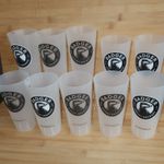 Badger Beer Ale Dorset Brewers Festival Plastic Pint Drinks Cup x 10 Bundle