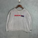 Vintage Reebok Athletic Department 90's Black White Pinstripe Oversized